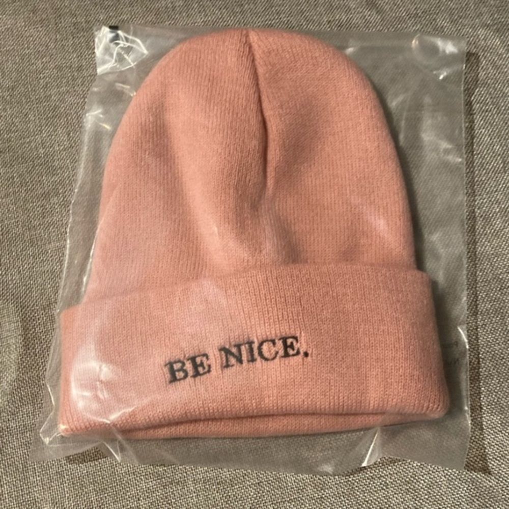 "Be Nice" Beanie - Picture 2 of 8
